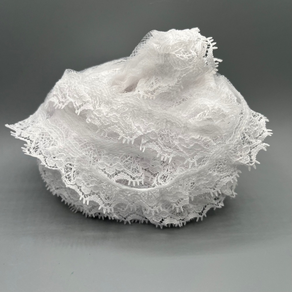 VTG White Lace Trim‎ Embellishment Sewing DIY Crafts Bridal Decor 6 Yard Roll